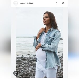Legoe heritage maternity denim jacket size 3 (size 10 US)